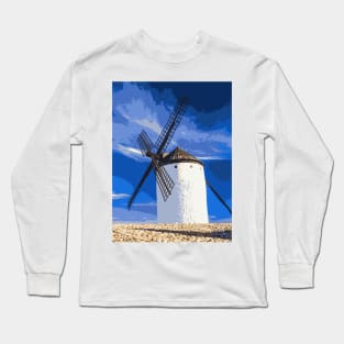 Windmill - Landscape Long Sleeve T-Shirt